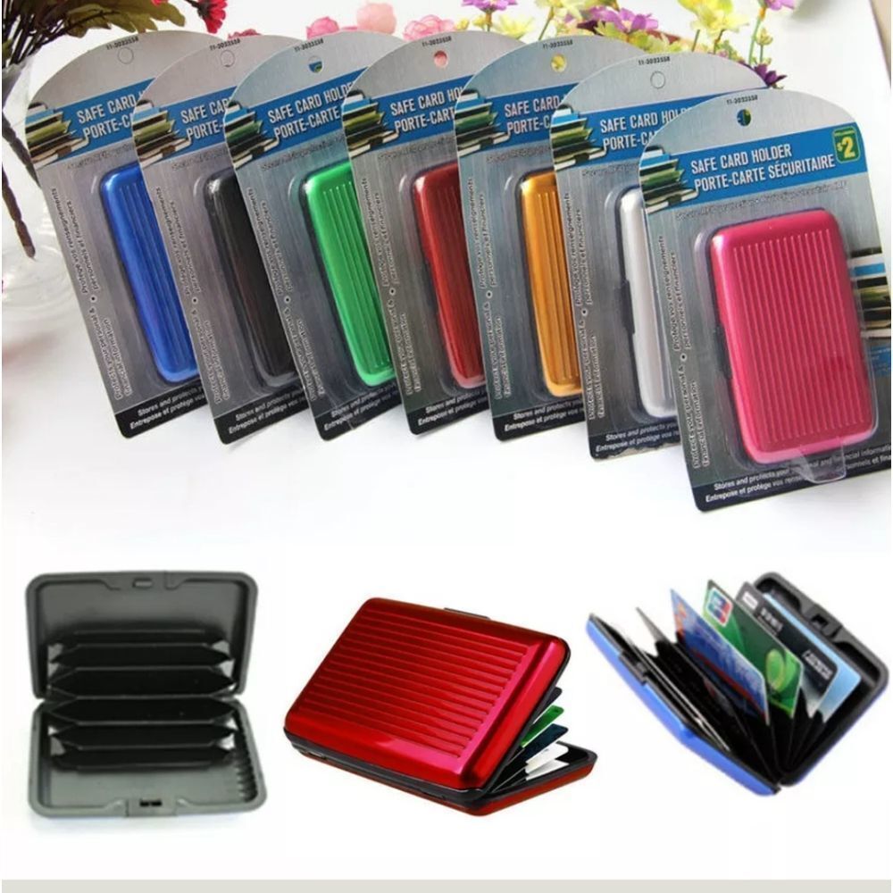 Pocket Waterproof Business ID Credit Card Wallet Holder Aluminum Metal RFID Case